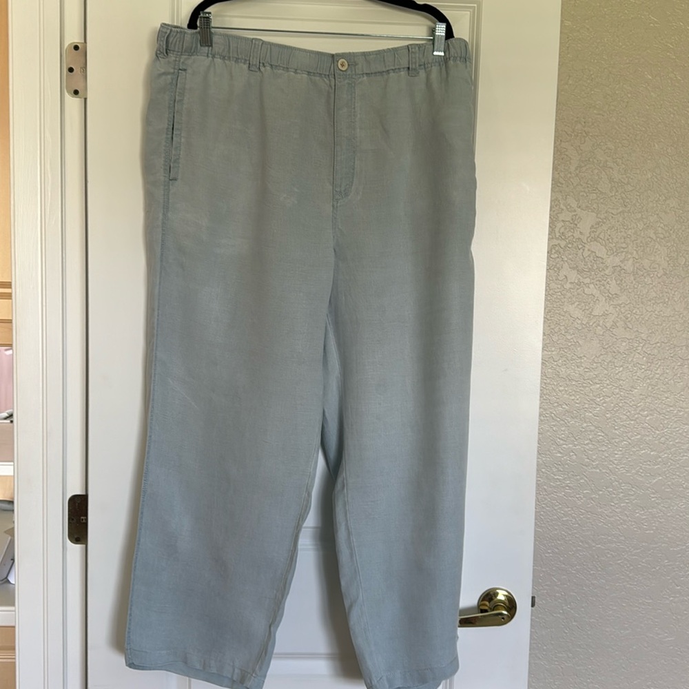 Tommy Bahama Men’s Light Blue Linen Pants